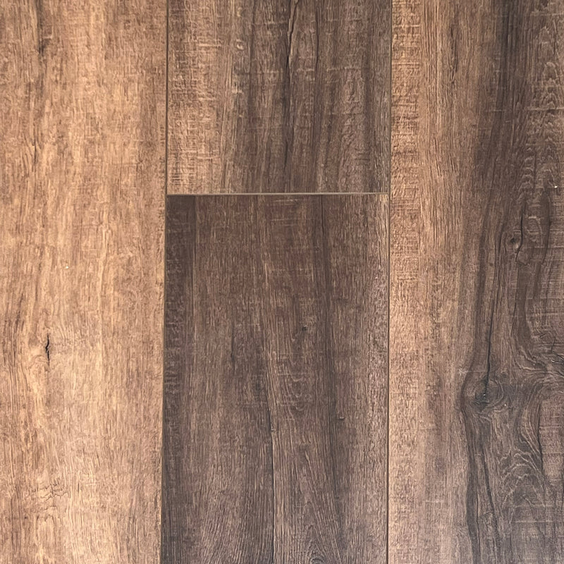 Mansion Blackstone Oak EIR 12 mm 9.3"x72" Uniclic HDF AC5 Waterproof Laminate Wood Flooring - Dekorman Collection top view 2