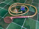Copper Hand Shower, Unlacquered Handheld outdoor copper shower head with Hose and Holder.
