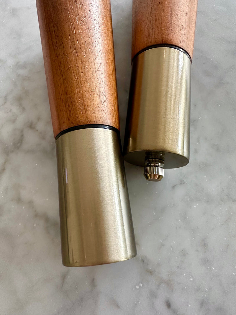 Acacia Wood Salt & Pepper Grinders