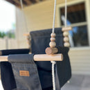 Premium Outdoor High Back Baby & Toddler Swing-Slate