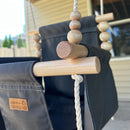 Premium Outdoor High Back Baby & Toddler Swing-Slate