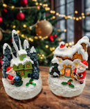 Festive House with Santa. Christmas Village Wizardi F07-N1-3-Y26A