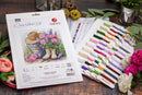 Garden Decor Counted Cross-Stitch Kit by Luca-S B7036L