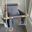 Indoor High Back Baby & Toddler Swing-Gray