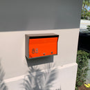RetroBox Locking Wall Mounted Mailbox in COCONUT