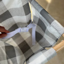 Outdoor High Back Baby & Toddler Swing-Gray Buffalo Check