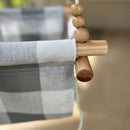 Outdoor High Back Baby & Toddler Swing-Gray Buffalo Check