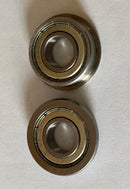 2- Zinc Plated grease packed Flanged NMW Crafts, Dutch Windmill Paddle Bearings 1-1/8" OD x 1/2" ID