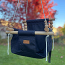 Premium Outdoor High Back Baby & Toddler Swing-Navy