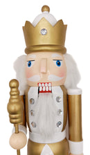 The Staffbearer. Classic Wooden Nutcracker Decoration by Wizardi F07M14-45-N01315B