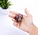 Brown Leaves 1-31/50 in. White & Brown Cabinet Knob (Pack of 10)
