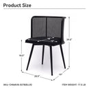 IMLIL Black Rattan Swivel Dining Chair