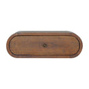 Wall Mounted Round Chestnut Nightsand