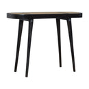 Coolidge Black Rattan Console Table