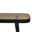 Coolidge Black Rattan Console Table