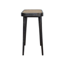 Coolidge Black Rattan Console Table