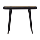 Coolidge Black Rattan Console Table