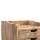 Gallery Back Nightstand with 3 Drawers