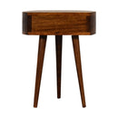Chestnut Semi Circle Bedside