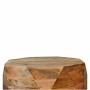 Geometric Solid Wood Coffee Table