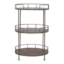 Industrial Round Butler Tray Table