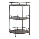 Industrial Round Butler Tray Table