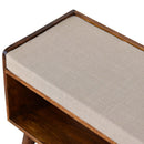 Mud Linen Nordic Storage Bench