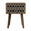 Bone Inlay Scandinavian Style Bedside Table