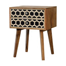 Bone Inlay Scandinavian Style Bedside Table