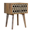 Bone Inlay Scandinavian Style Bedside Table