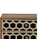 Bone Inlay Scandinavian Style Bedside Table