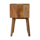 Bone Inlay Scandinavian Style Bedside Table