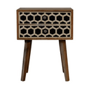 Bone Inlay Scandinavian Style Bedside Table