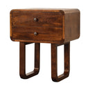 U-Curved Leg Bedside Table