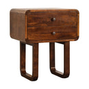 U-Curved Leg Bedside Table