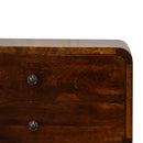 U-Curved Leg Bedside Table