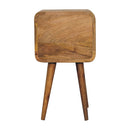 Mini Oak-ish Curved Bedside