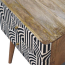 Edessa Bone Inlay Nightsand