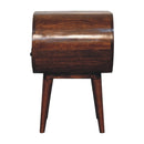 Large Chestnut Circular Open Bedside
