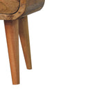 Extra Mini Oakish Curve Open Slot Bedside