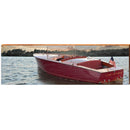 Lake George Vintage Boat   | Wall Art Print on Real Wood