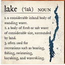 Lake George | Lake Definition Wall Art Print on Real Wood