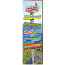 Bolton Landing Mountain Directional   | Wall Art Print on Real Wood