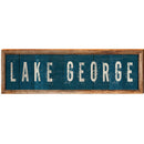 Lake George Blue Boards   | Wall Art Print on Real Wood