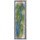 Lake George White Shabby   | Wall Art Print on Real Wood