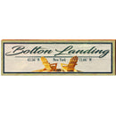 Bolton Landing Adirondack Chairs Latitude Longitude   | Wall Art Print on Real Wood