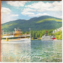 Lake George Steam Boats | Wall Art Print on Real Wood