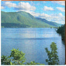 Lake George Scene   | Wall Art Print on Real Wood