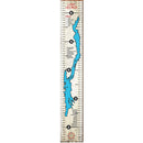 Lake George, New York Family Growth Chart Sign | Wall Art Print on Real Wood | Kids Room Lake House Decor