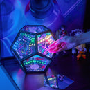 Acrylic Display Case with infinity RGB Light,  Dustproof Showcase Storage for Collectibles and Action Figures Mini Toys